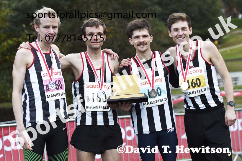 Senior mens 2021 National Cross Country Relays, Berry Hill Park, Mansfield. Photo: David T. Hewitson/Sports for All Pics